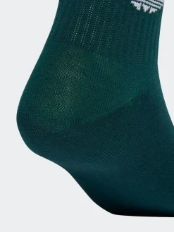 Online adidas originals Red Crew 3-Stripes Crew Socks 3 Pairs