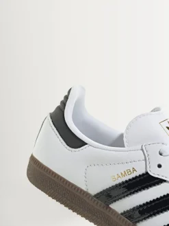 adidas originals White/Black Samba OG Kids Trainers^ Sneakers