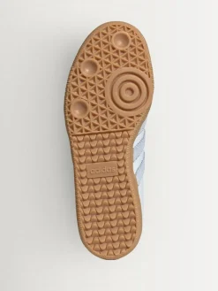 Hot adidas originals Samba OG Junior Trainers White/Grey/Pale Blue