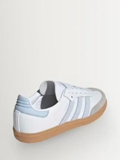 Hot adidas originals Samba OG Junior Trainers White/Grey/Pale Blue