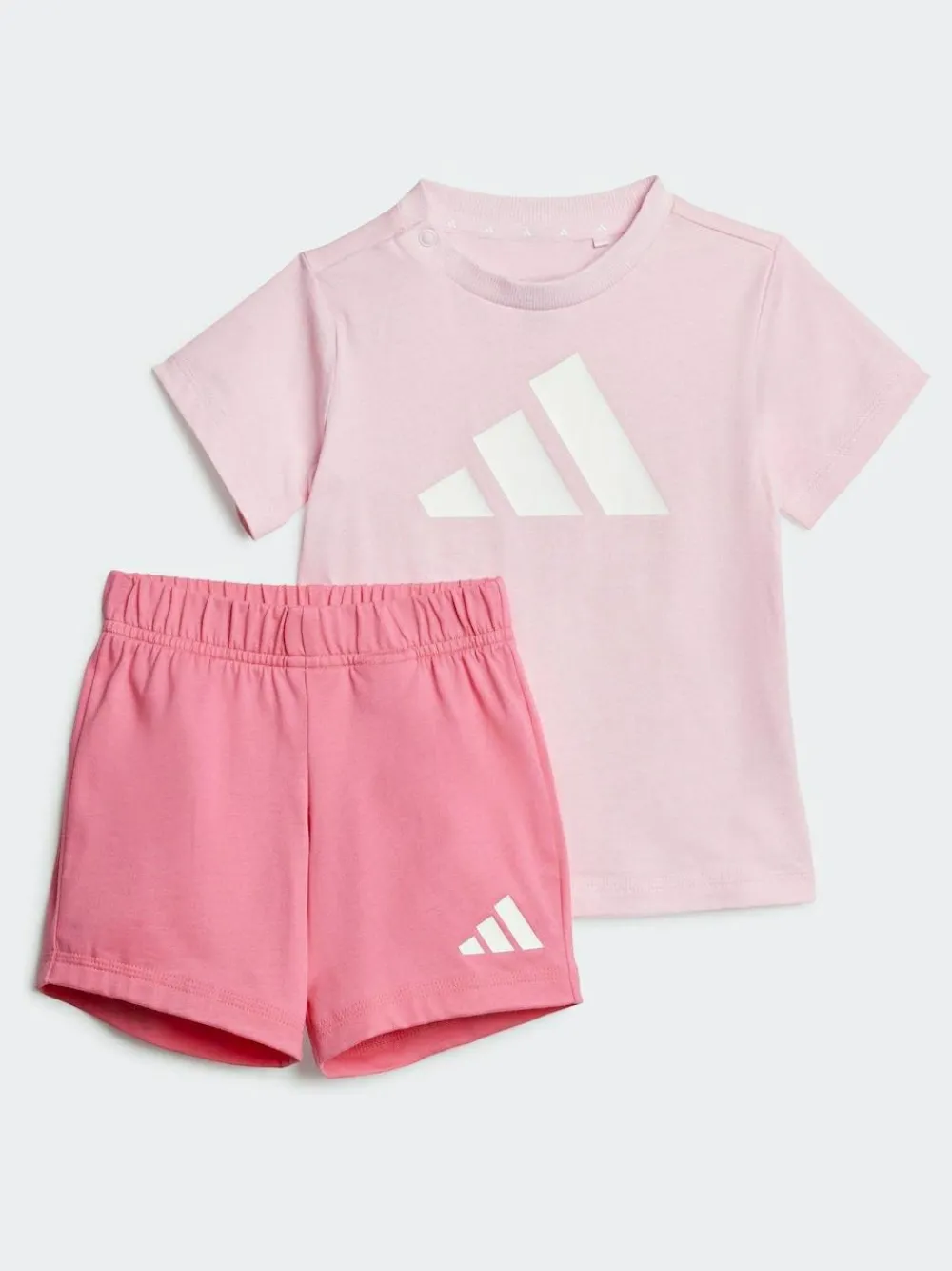 adidas Pink Essentials T-Shirt and Shorts Set Infant Kids^ Shorts|Shorts & Skirts