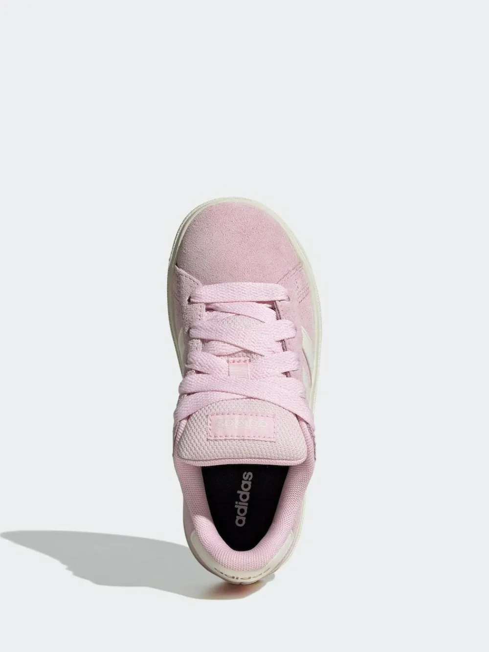 adidas Pink Grand Court 00s Suede Lace Kids Trainers^BOY Sneakers|Sneakers