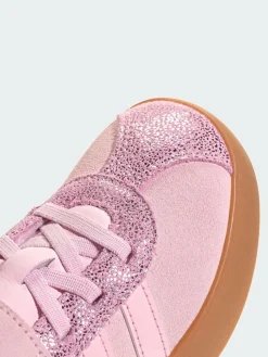 Discount adidas VL Court 3.0 Elastic Lace Kids Trainers Pink