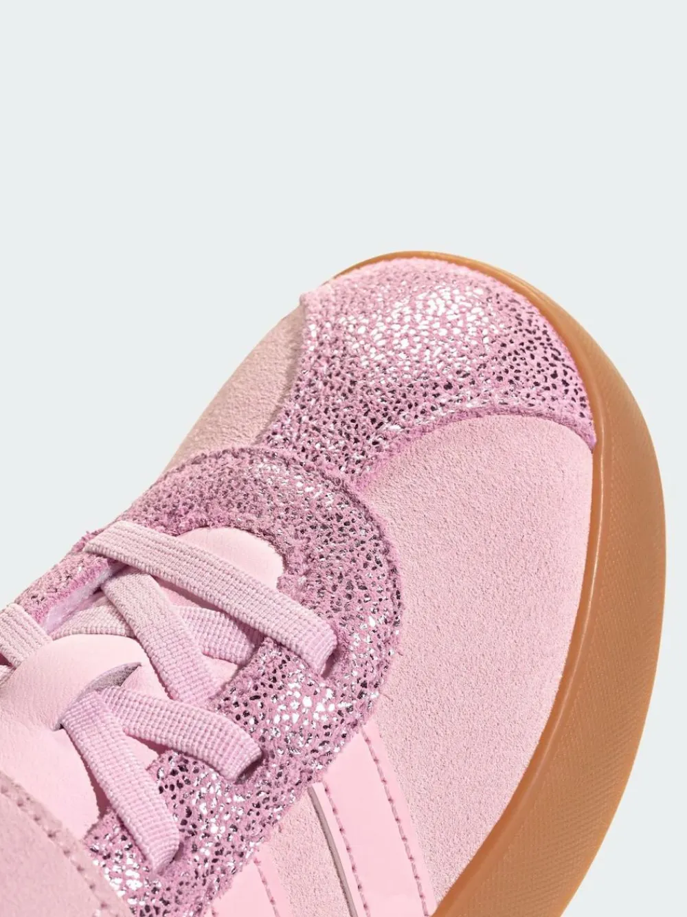 Discount adidas VL Court 3.0 Elastic Lace Kids Trainers Pink