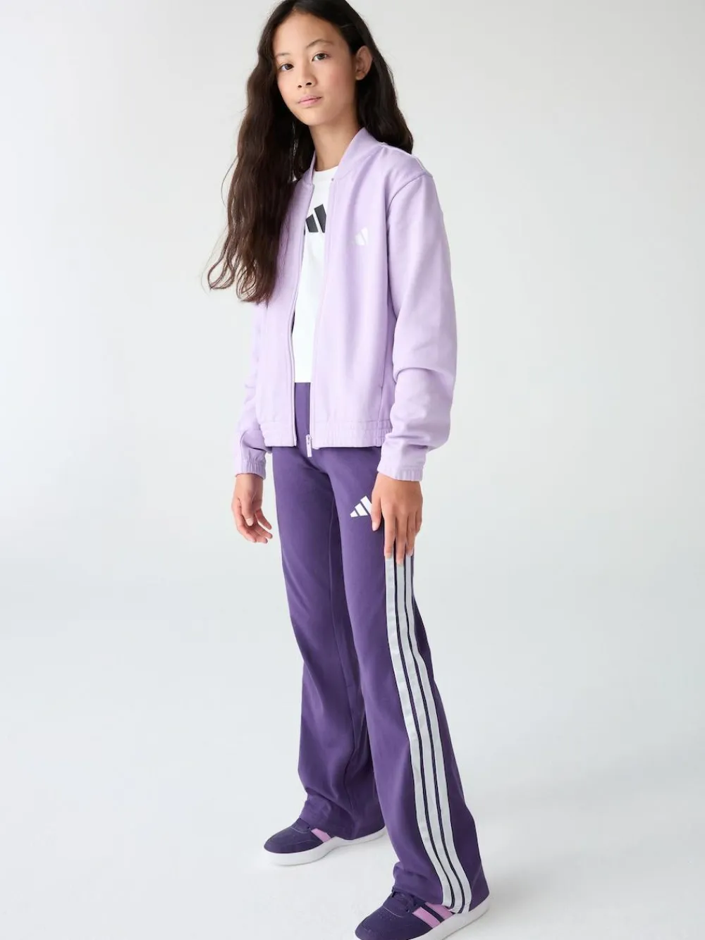 adidas Glam Kids Tracksuit Purple