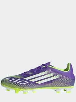 adidas Purple/White Adult F50 Club Firm/Multi Ground Boots^ Soccer Cleats