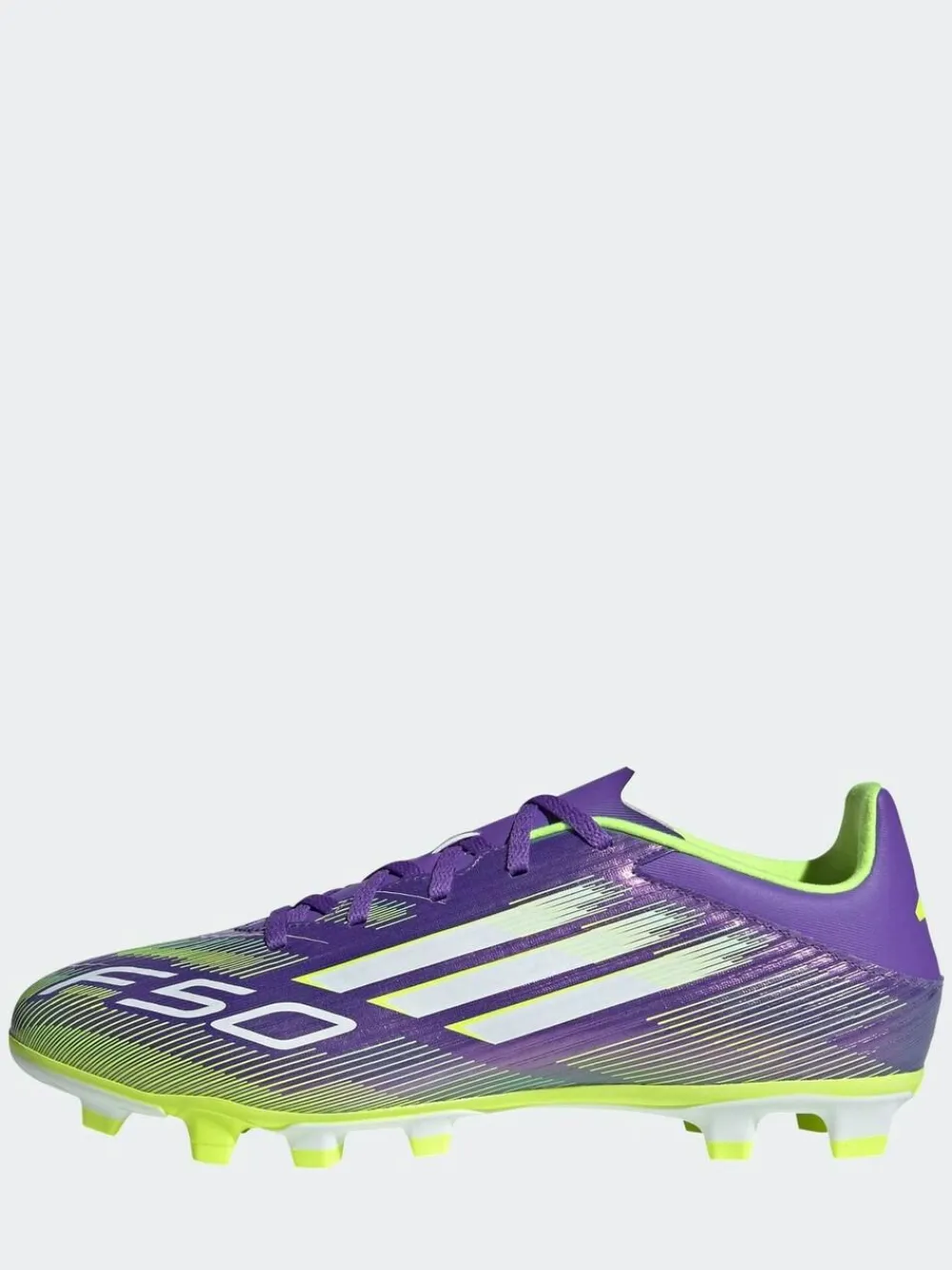 adidas Purple/White Adult F50 Club Firm/Multi Ground Boots^ Soccer Cleats