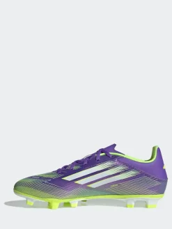 adidas Purple/White Adult F50 Club Firm/Multi Ground Boots^ Soccer Cleats