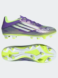 adidas Purple/White Adult F50 Club Firm/Multi Ground Boots^ Soccer Cleats