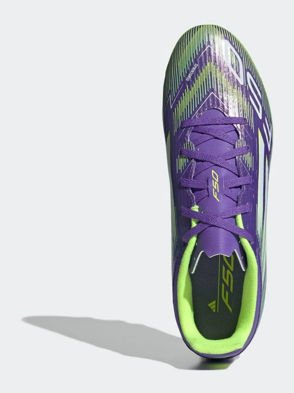 adidas Purple/White Adult F50 Club Firm/Multi Ground Boots^ Soccer Cleats