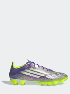 adidas Purple/White Adult F50 Pro Ground Boots^ Soccer Cleats