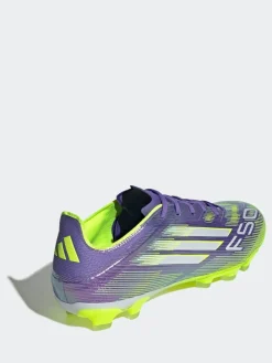adidas Purple/White Adult F50 Pro Ground Boots^ Soccer Cleats