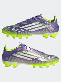 adidas Purple/White Adult F50 Pro Ground Boots^ Soccer Cleats