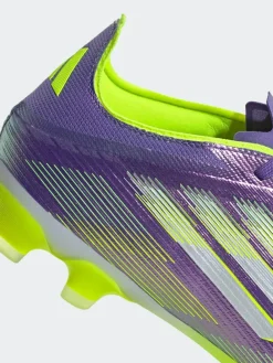 adidas Purple/White Adult F50 Pro Ground Boots^ Soccer Cleats