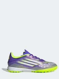adidas Purple/White Adult F50 League Turf Boots^ Soccer Cleats