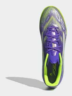 adidas Purple/White Adult F50 League Turf Boots^ Soccer Cleats