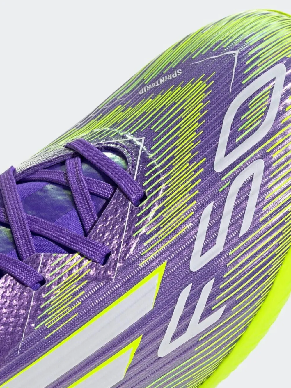 adidas Purple/White Adult F50 League Turf Boots^ Soccer Cleats