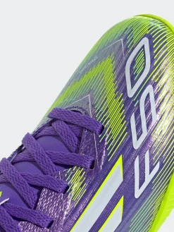 adidas Purple/White Kids F50 League Turf Boots^ Soccer Cleats