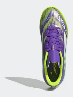 adidas Purple/White Kids F50 League Turf Boots^ Soccer Cleats