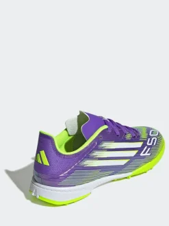 adidas Purple/White Kids F50 League Turf Boots^ Soccer Cleats
