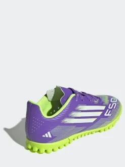 New adidas Purple/White Kids F50 Club Turf Boots