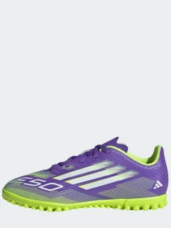 New adidas Purple/White Kids F50 Club Turf Boots