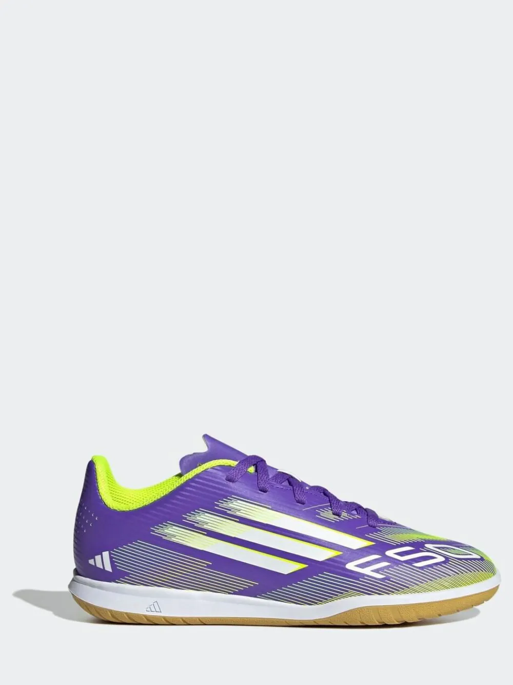 adidas Purple/White Kids F50 Club Indoor Boots^ Soccer Cleats