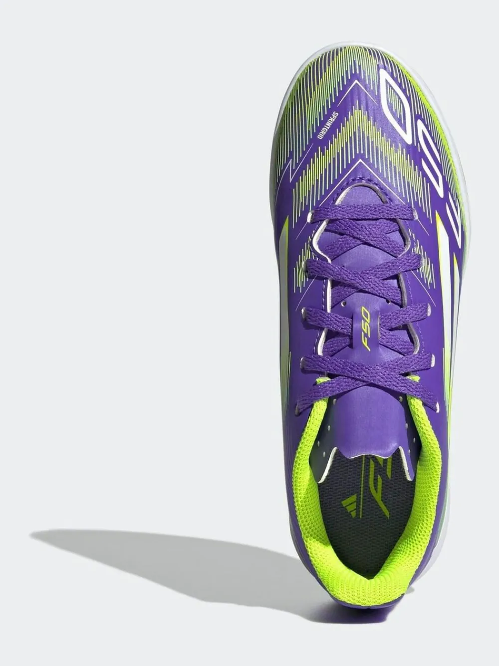 adidas Purple/White Kids F50 Club Indoor Boots^ Soccer Cleats