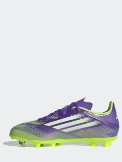 adidas Purple/White Kids F50 League Firm/Multi Ground Boots^ Soccer Cleats