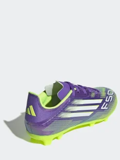 adidas Purple/White Kids F50 League Firm/Multi Ground Boots^ Soccer Cleats