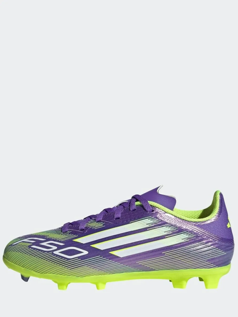 adidas Purple/White Kids F50 League Firm/Multi Ground Boots^ Soccer Cleats