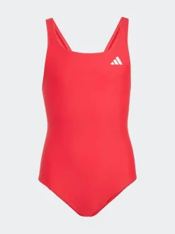 Best adidas V-back Kids Swimsuit Red