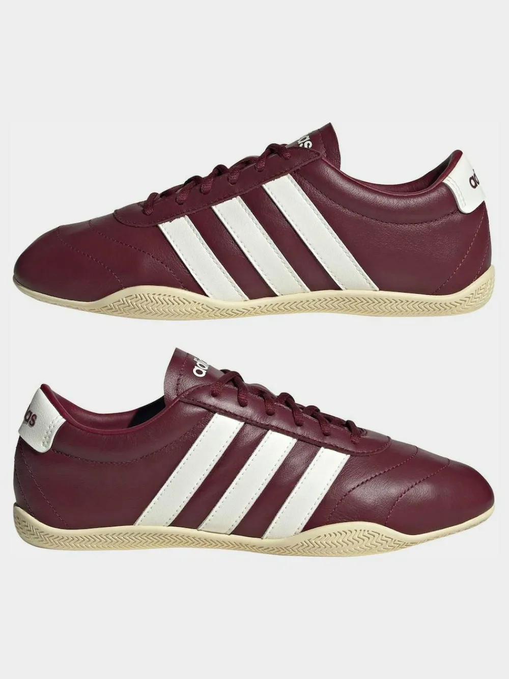 adidas Red/White Grand Court Lo Trainers^Women Sneakers