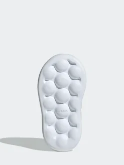 adidas White Advantage Hook and Loop Infant Trainers^ First Shoes