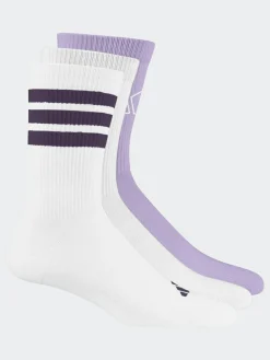 adidas Logo Socks 3 Pack White Ecru