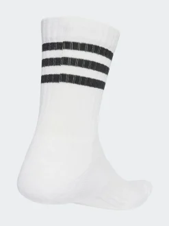 adidas White Ecru 3-Stripe Crew Length Socks 3 Pack^ Socks|Socks