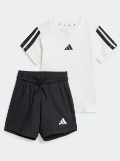 Clearance adidas White Essentials Infant Kids T-Shirt Set