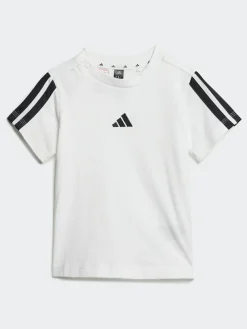 Clearance adidas White Essentials Infant Kids T-Shirt Set
