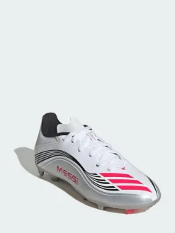 adidas White F50 Messi League Firm/Multi-Ground Boots