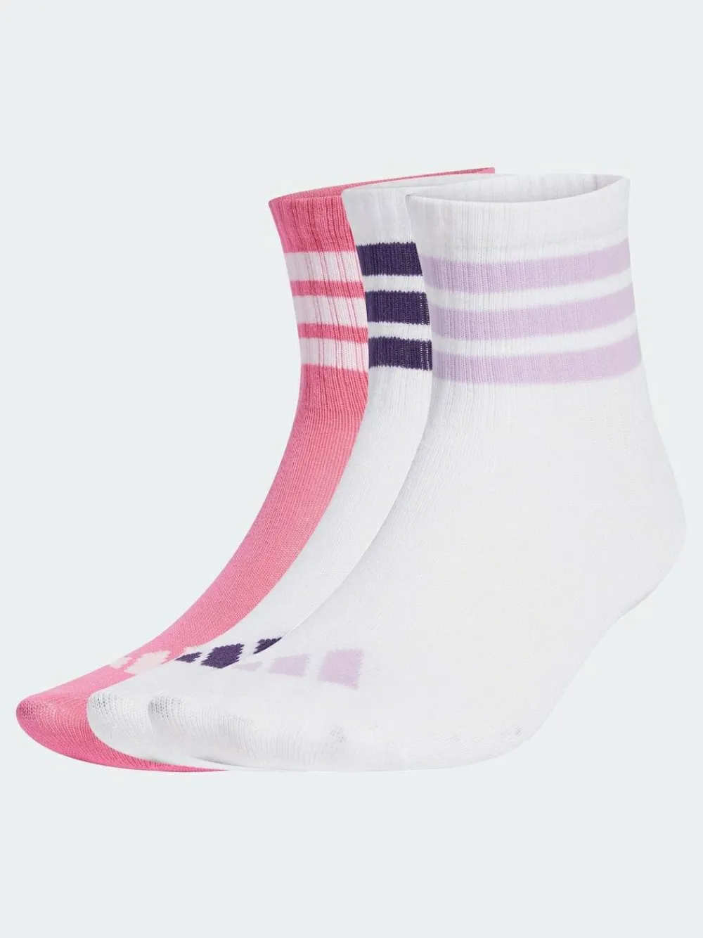 Discount adidas White LK RIB 3 Pack SO Socks