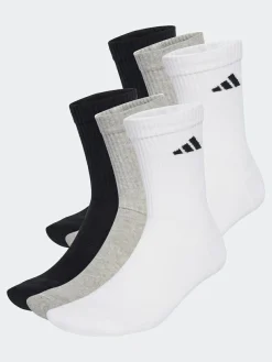 adidas White Logo Crew Socks 6 Pack^ Socks|Socks