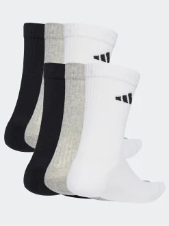 adidas White Logo Crew Socks 6 Pack^ Socks|Socks