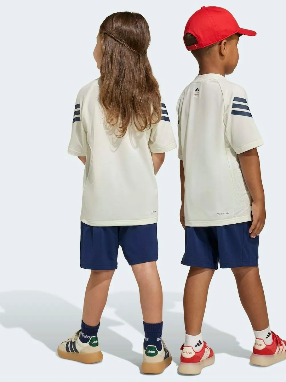 adidas White Marvel Spider-Man Little Kids Top and Short Set^BOY Shorts