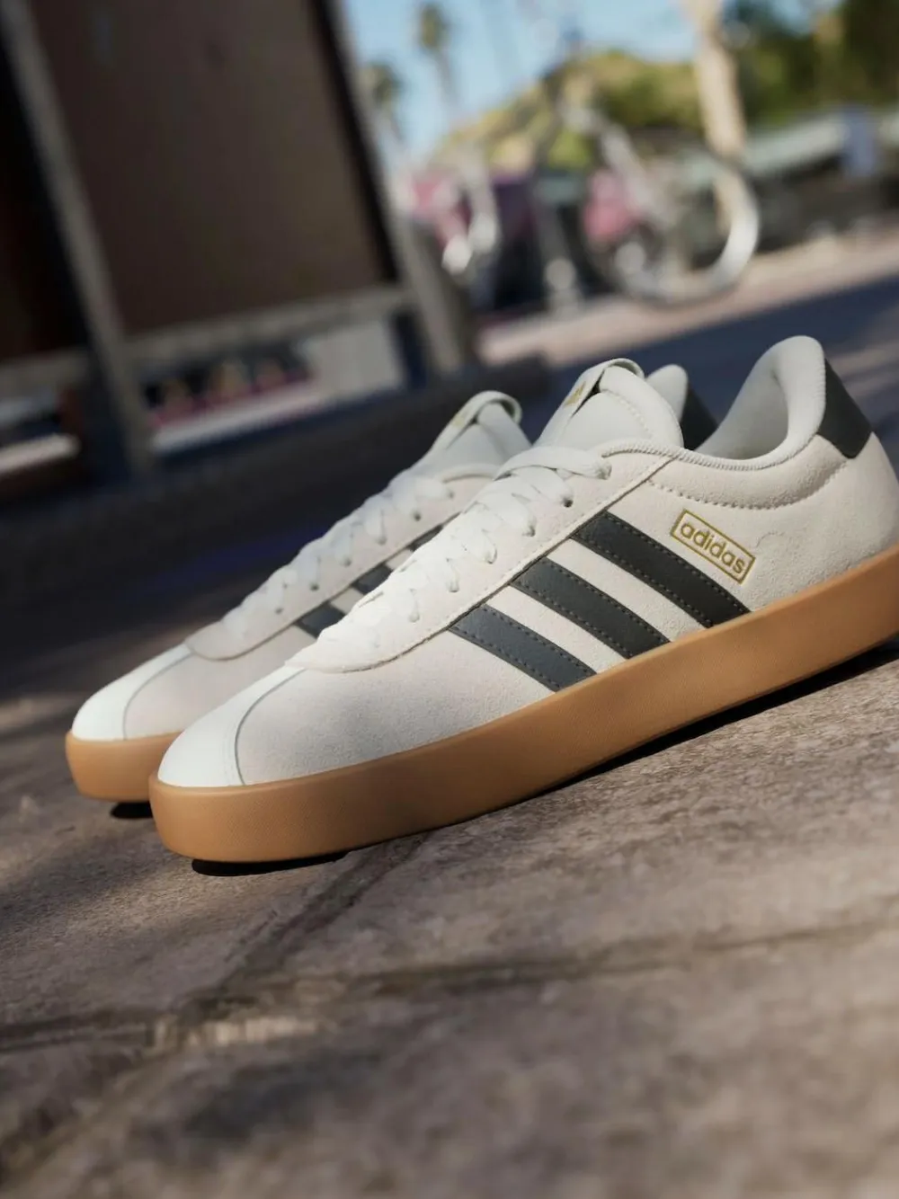 adidas White Off VL Court 3.0 Trainers^Women Sneakers