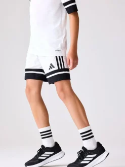 adidas White Squadra 25 Kids Shorts^BOY Shorts|Shorts & Skirts