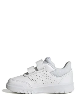 adidas White Tensaur Hook and Loop Infant Trainers^BOY Sneakers|Sneakers