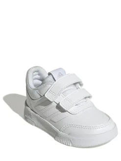 adidas White Tensaur Hook and Loop Infant Trainers^BOY Sneakers|Sneakers