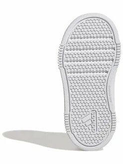 adidas White Tensaur Hook and Loop Infant Trainers^BOY Sneakers|Sneakers