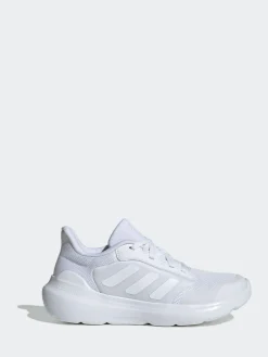 adidas White Tensaur Run 2.0 Lace Junior Trainers^BOY School Shoes|Boys Shoes