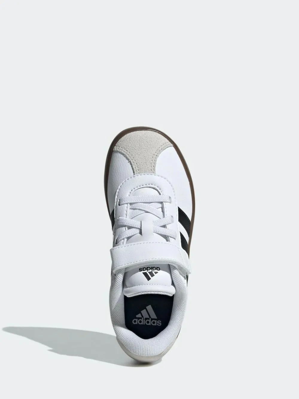 adidas White/Black VL Court 3.0 Hook and Loop Kids Trainers^BOY Sneakers|Sneakers